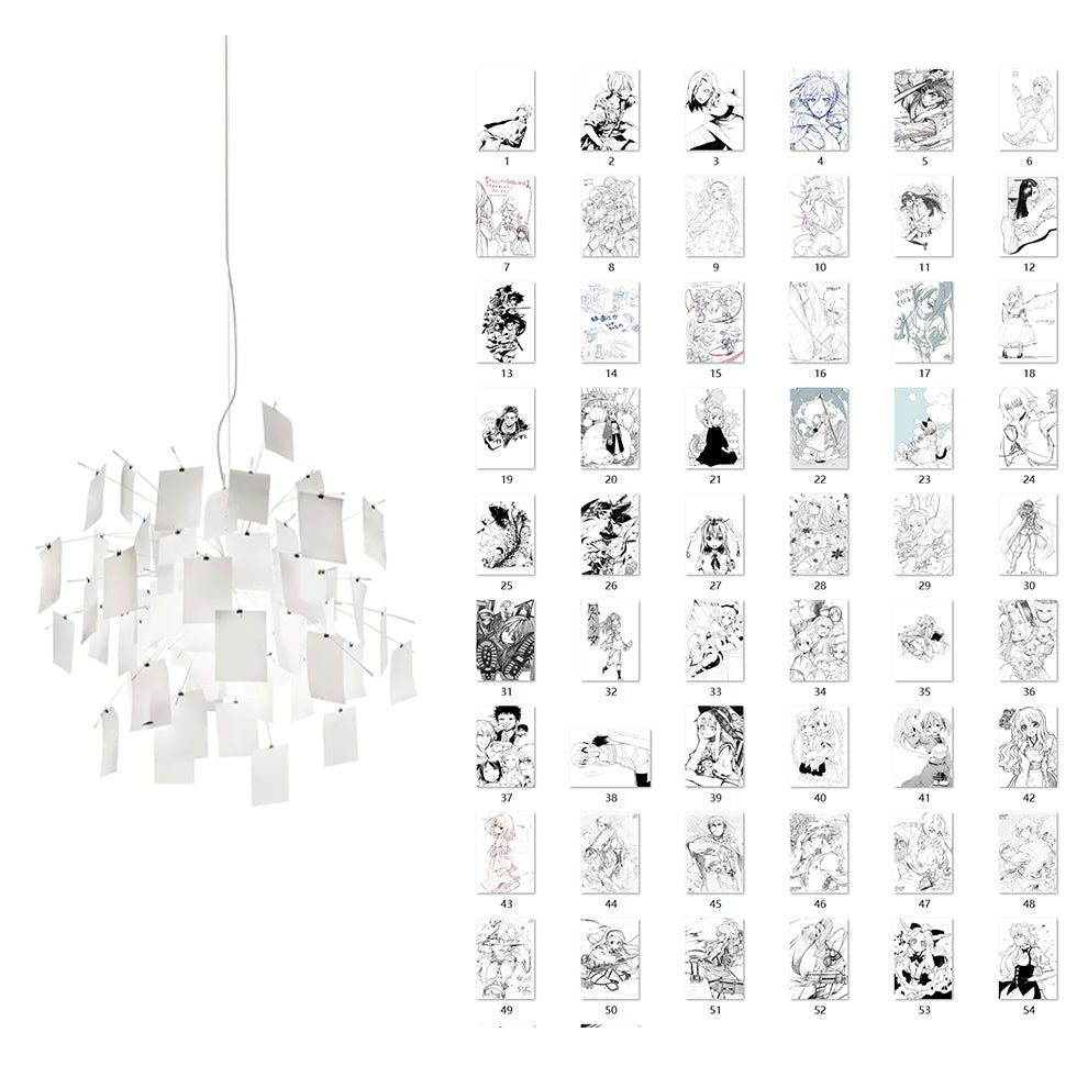 Lunerira Kronleuchter aus Papier – zeitgenössisches Design für das Wohnzimmer