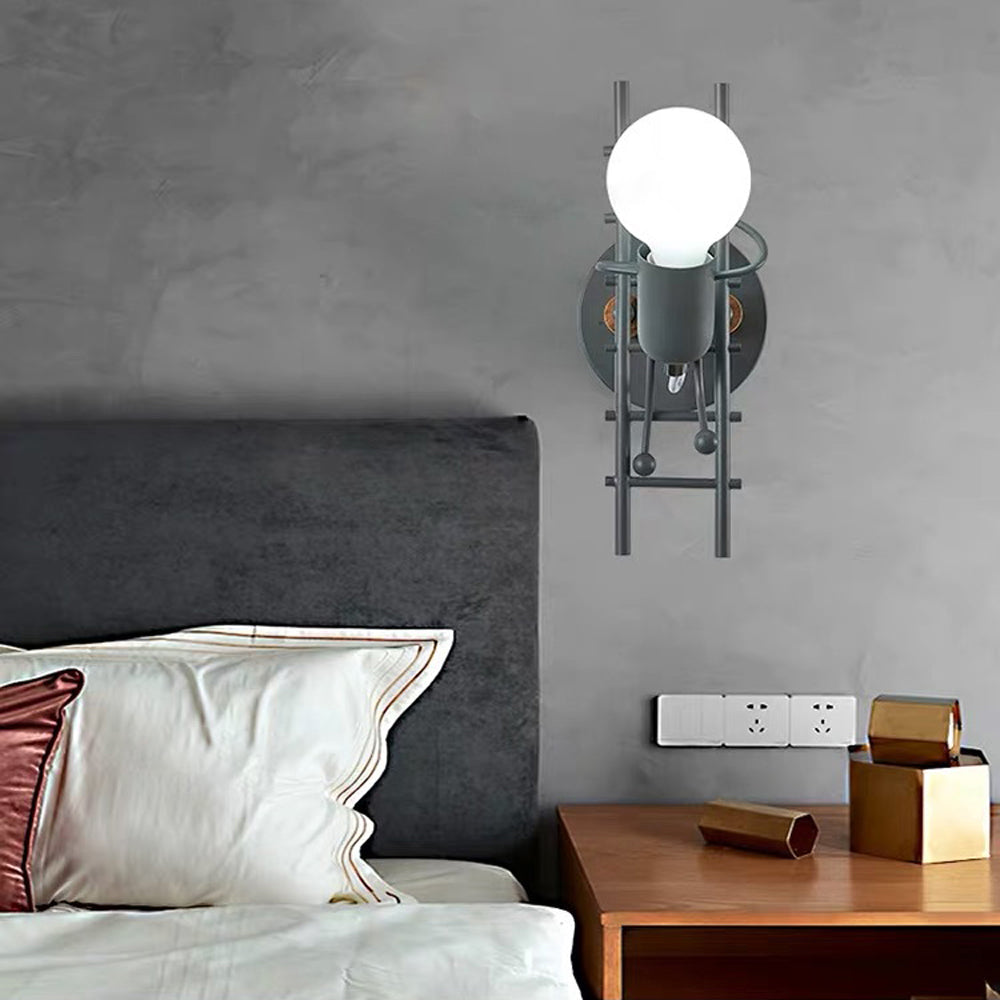 Arisha Modern LED Wandleuchte Arbeitszimmer/Schlafzimmer Weiß/Grau