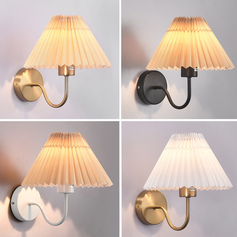 Arisha Vintage LED Innenwandleuchte Schwarz Metall Schlafzimmer