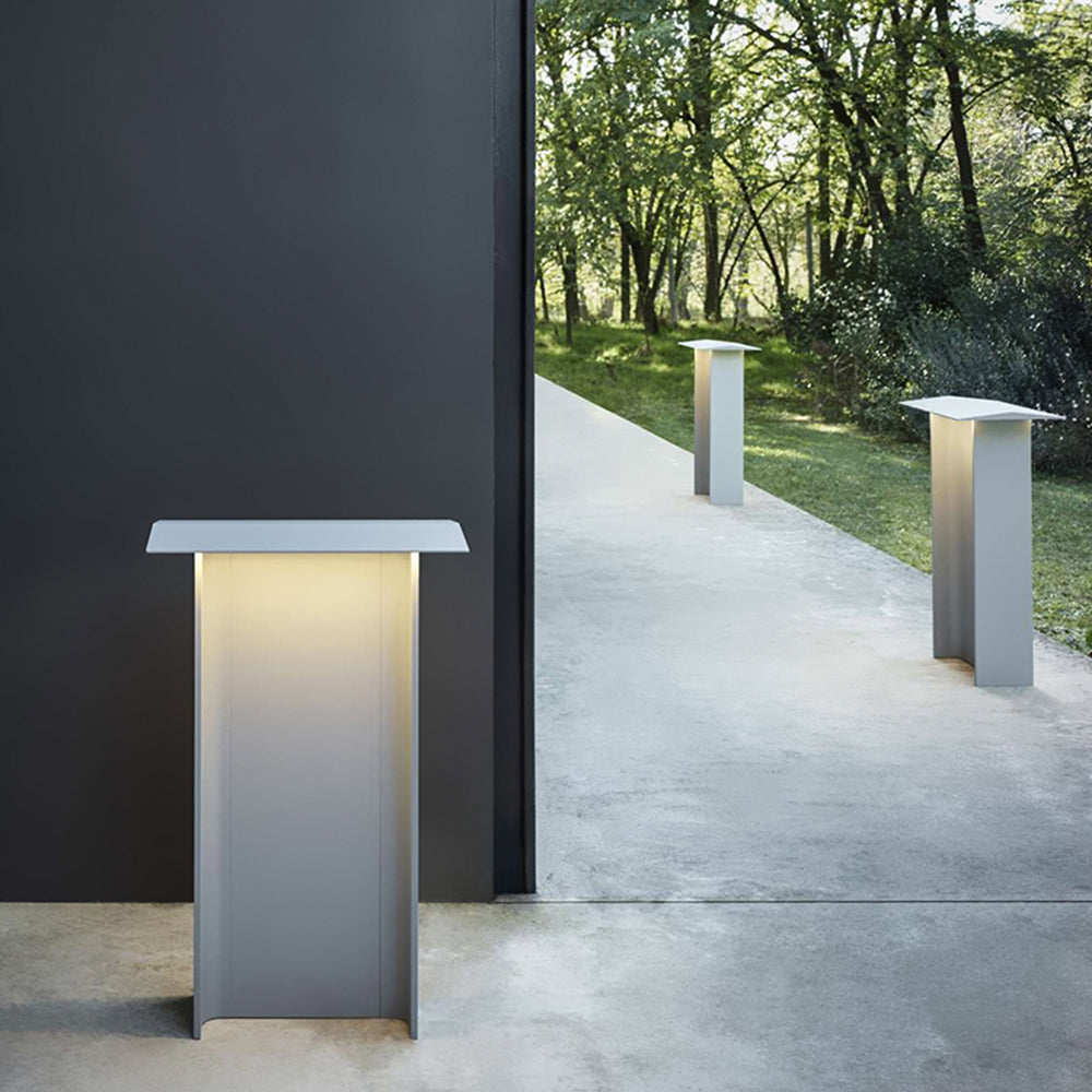 Ray Modern Außen-Pollerleuchte Grau Solar Schwarz/Grau Garten Metall