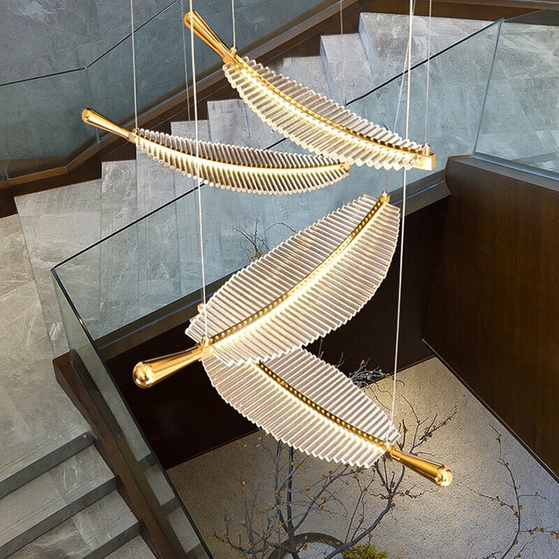 Arisha Arisha Luxus LED Pendelleuchte Metall Acryl Hotel Wohnzimmer