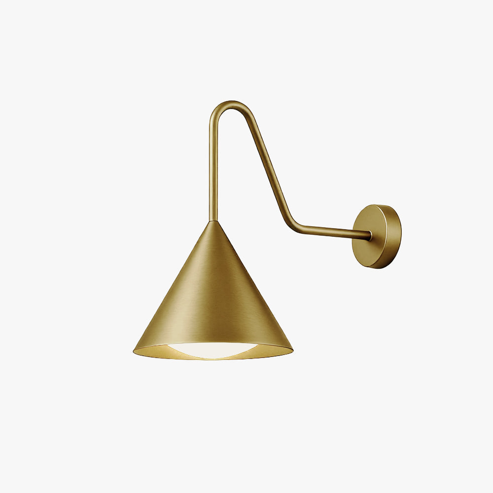 Arisha Vintage Design LED Außenwandleuchte Gold/Schwarz Flur/Garten Metall 3 Größen 24/28/41cm
