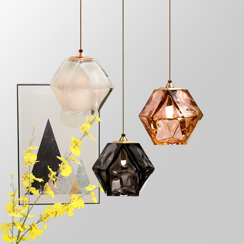 Valentina Design LED Pendelleuchte Metall/Glas Ess/Schlafzimmer