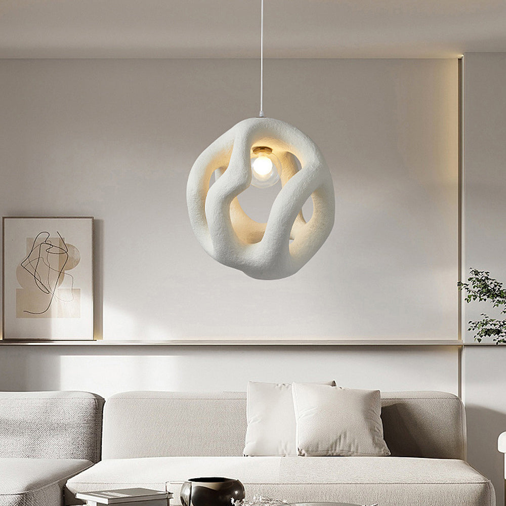 Avi Design LED Pendelleuchte Weiß/Schwarz Ess/Wohn/Schlafzimmer Metall&Harz
