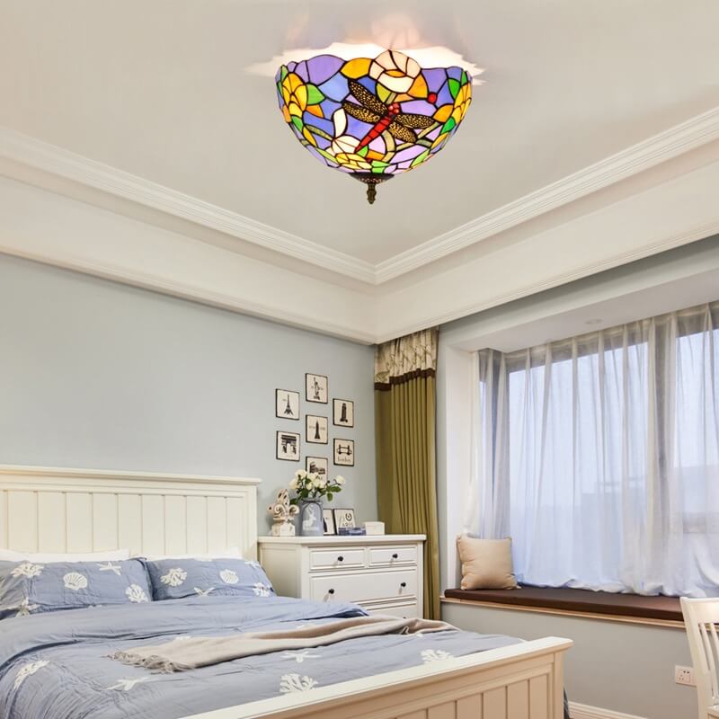 Arisha Vintage Deckenleuchte Multicolor Glas Schlafzimmer