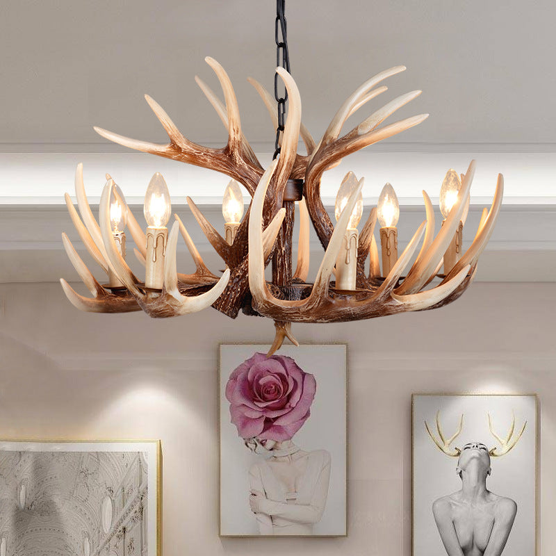 Silva LED Kronleuchter Holz Schlafzimmer/Esszimmer/Wohnzimmer