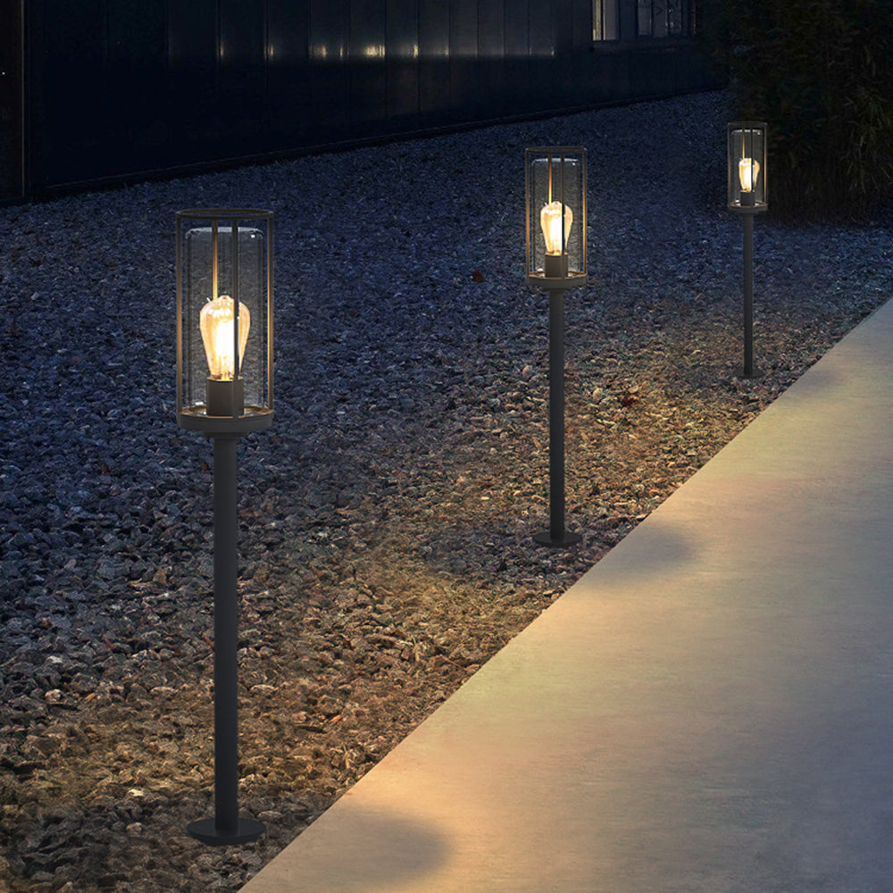 Ray ModernSolar LED Außenleuchte Schwarz Garten/Terrasse Metall Acryl