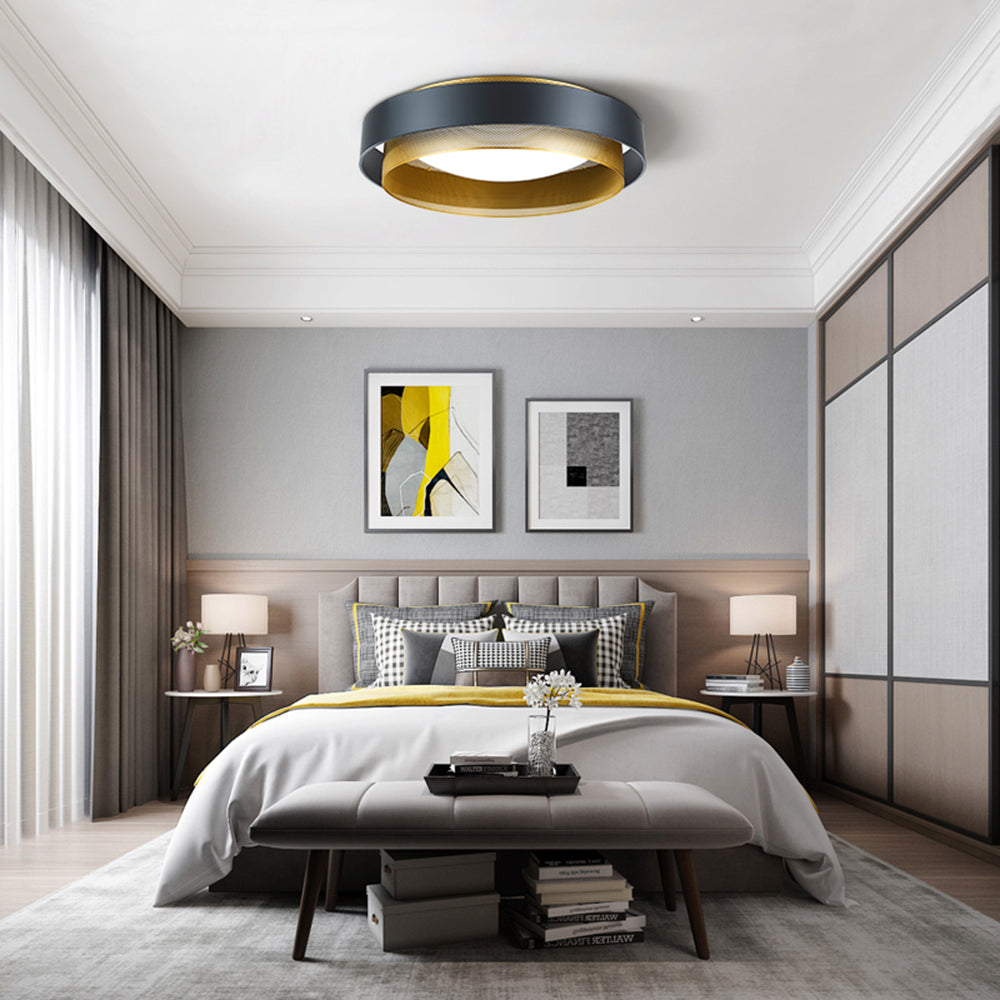 Arisha Moderne LED Deckenleuchte Weiß/Schwarz Wohnzimmer/Esszimmer