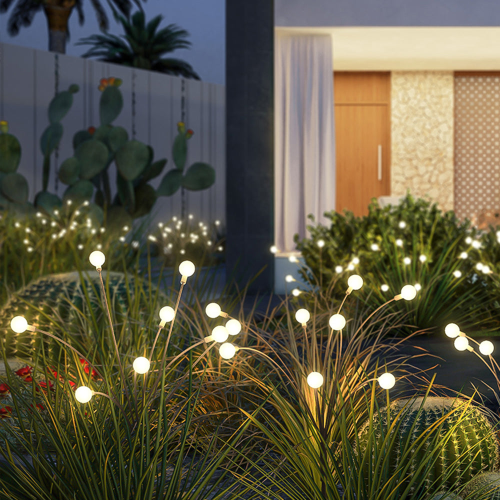 Ray Minimalistisch LED Außenleuchte Sputnik Schwarz, Garten/Balkon
