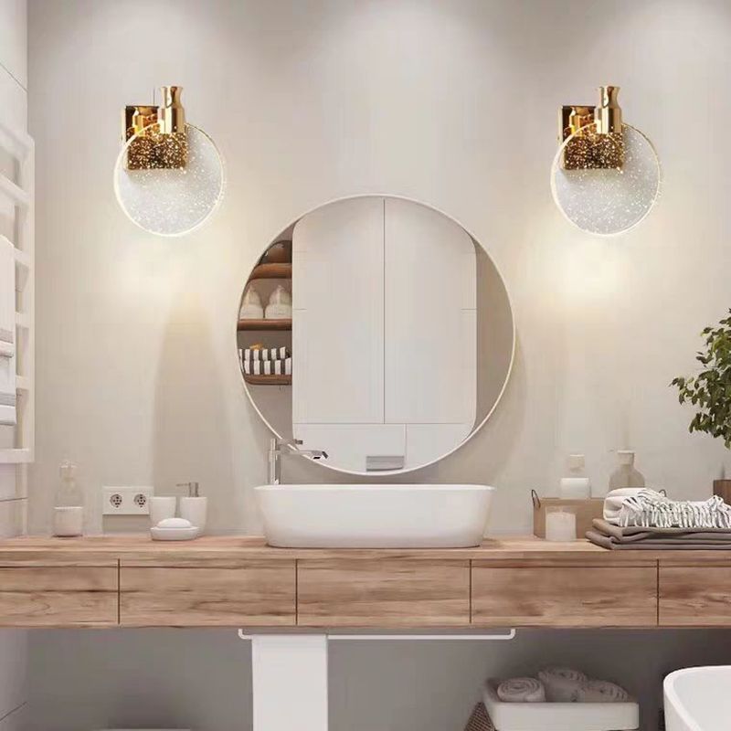 Kristy Modern LED Wandleuchte Gold Schlafzimmer/Esszimmer Kristall