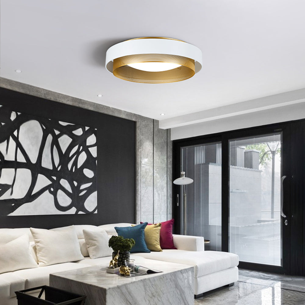 Arisha Moderne LED Deckenleuchte Weiß/Schwarz Wohnzimmer/Esszimmer