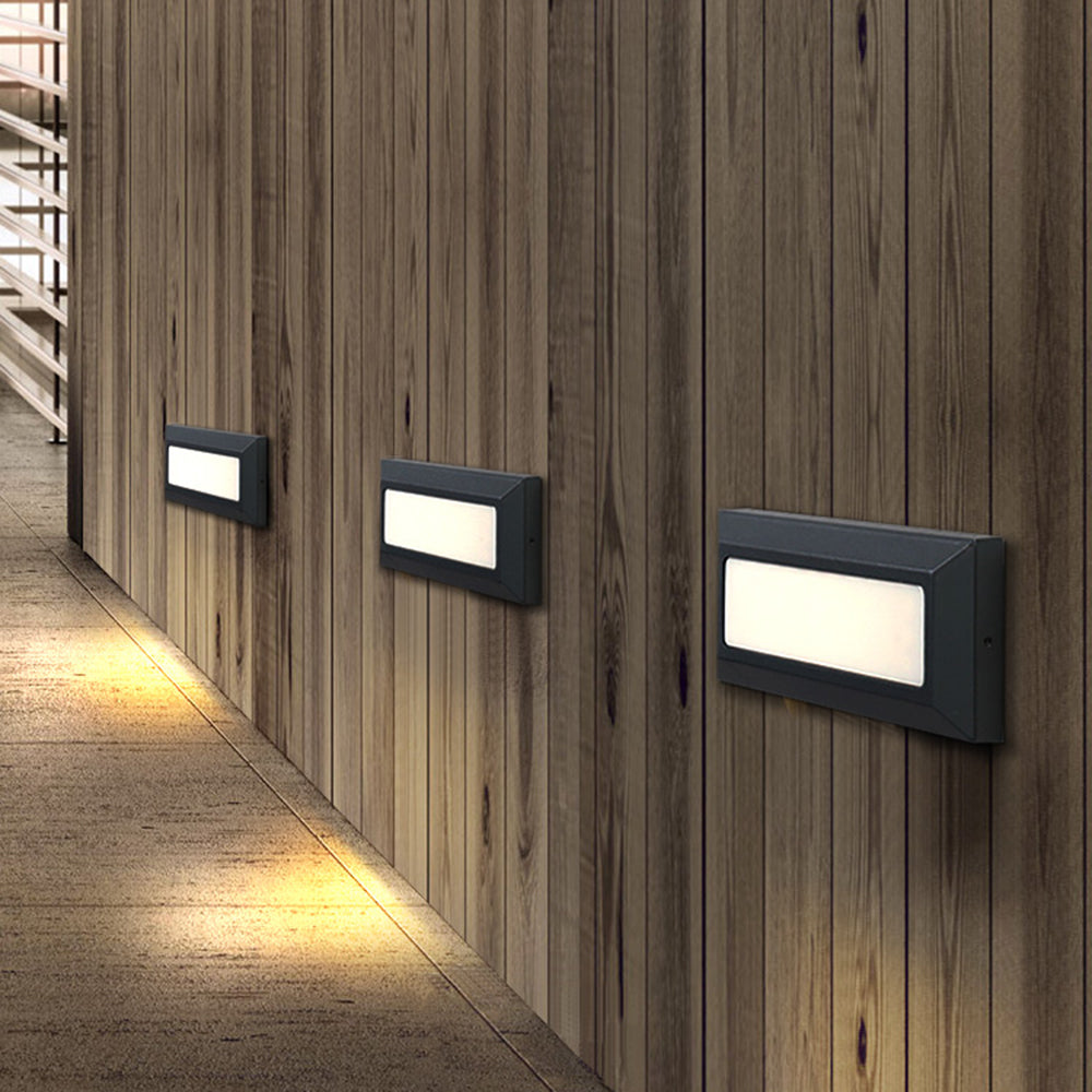 Ray Modern Rechteckig LED Außenleuchte Metall Acryl Garten Terrasse