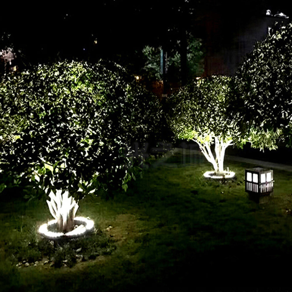 Ray Modern Ring LED Außenleuchte Schwarz Flur/Garten Metall&Glas