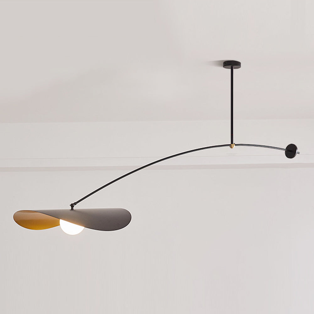 Arisha Minimalistische LED Pendelleuchte schlafzimmer Schwarz/Gold