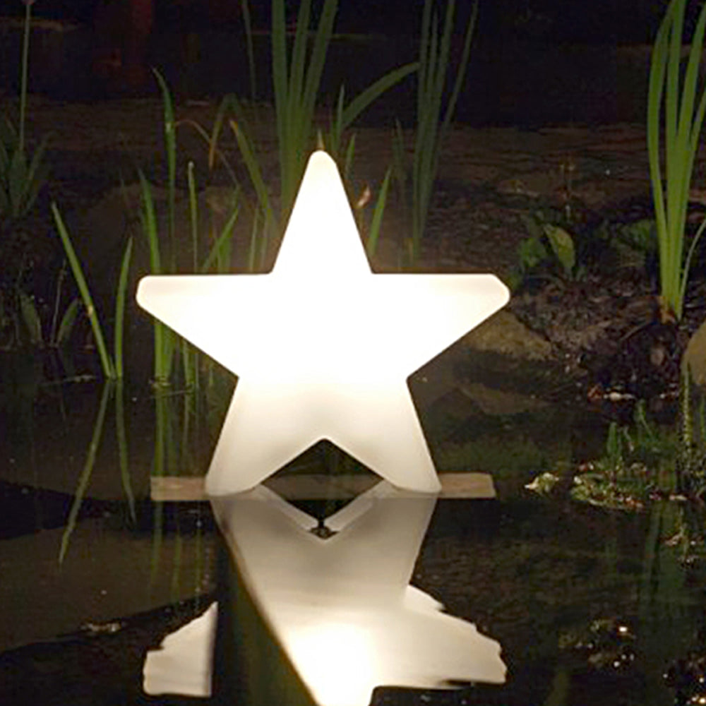AriaModern Sternform LED Außenstehleuchte weiß Garten Acryl 20/30/40/60 CM Lang