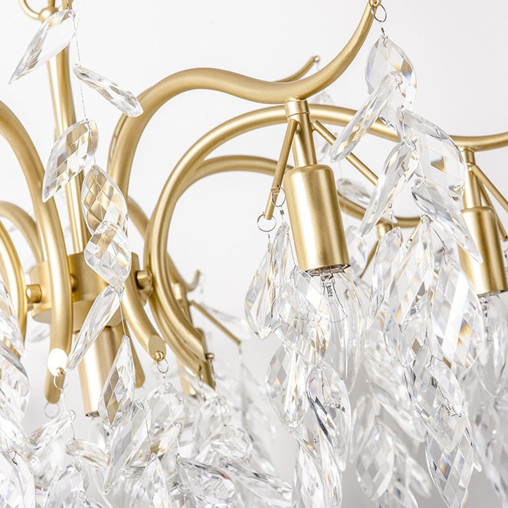 Kristy Kronleuchter Antiquität Schwarz/Gold Wohnzimmer Kristall