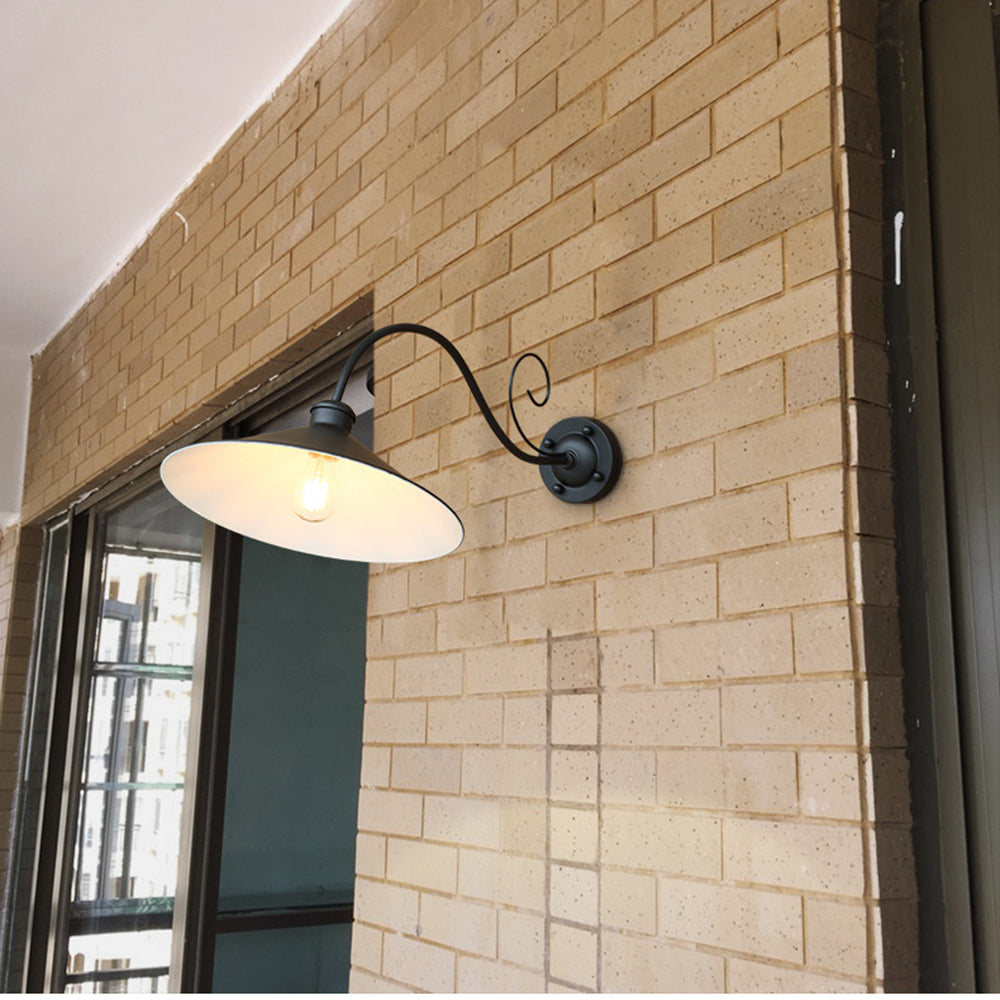 Silva Industrie LED Wandleuchte Lang Arm, Innenhof/Terrasse, 2 Farben, Metall
