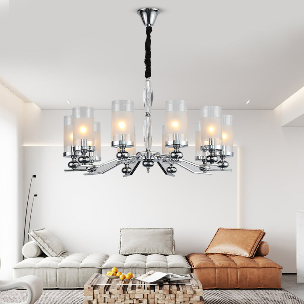 Silva Retro Pendelleuchte, 1/2/6/8/10 Flammig, Metall/Glas, Esszimmer