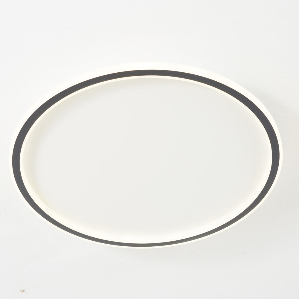 Arisha Modern Ring LED Deckenleuchte Schwarz/Weiß Wohn/Schlafzimmer