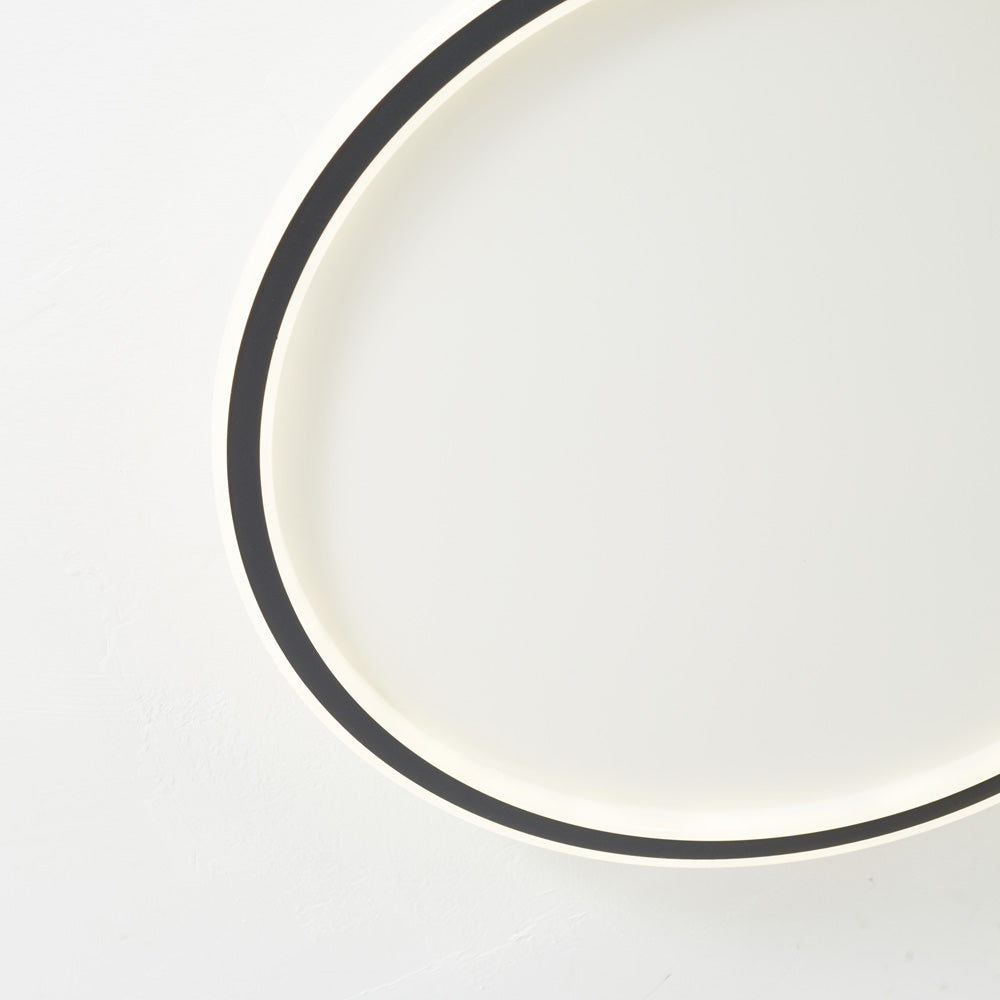 Arisha Modern Ring LED Deckenleuchte Schwarz/Weiß Wohn/Schlafzimmer
