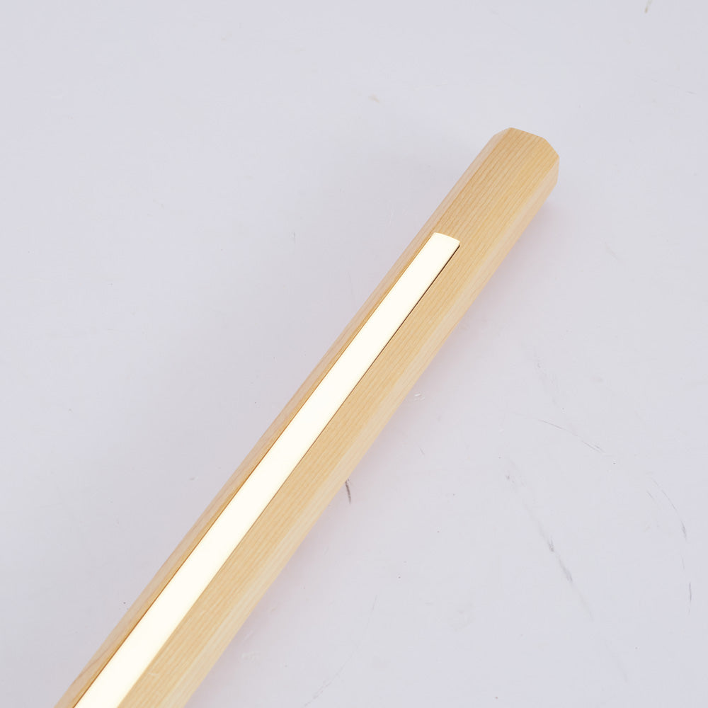 Muto Modern LED Stehlampe Linear Wohn/Schlafzimmer Holz
