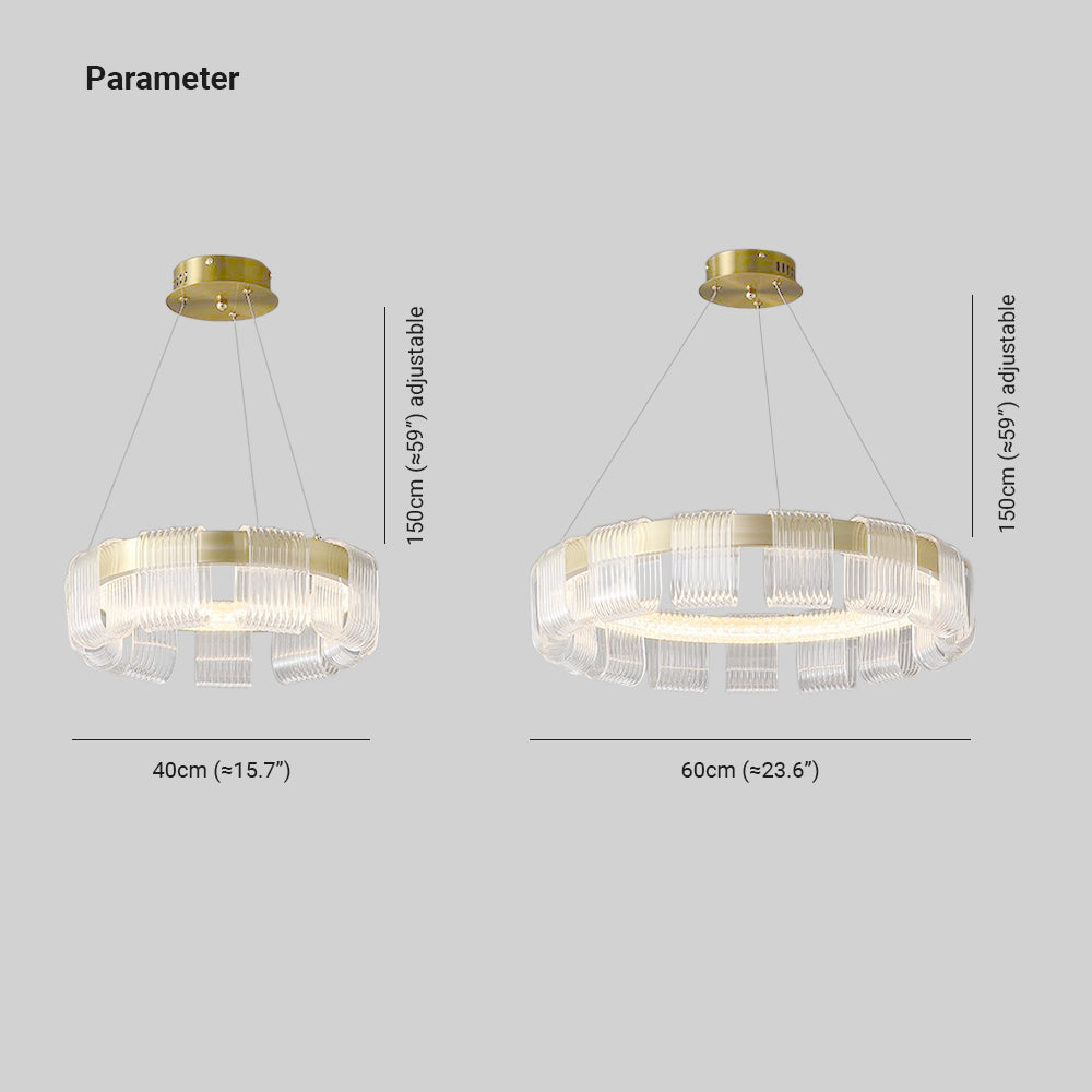 Arisha Modern LED Pendelleuchte Gold Metall Schlaf/Wohnzimmer