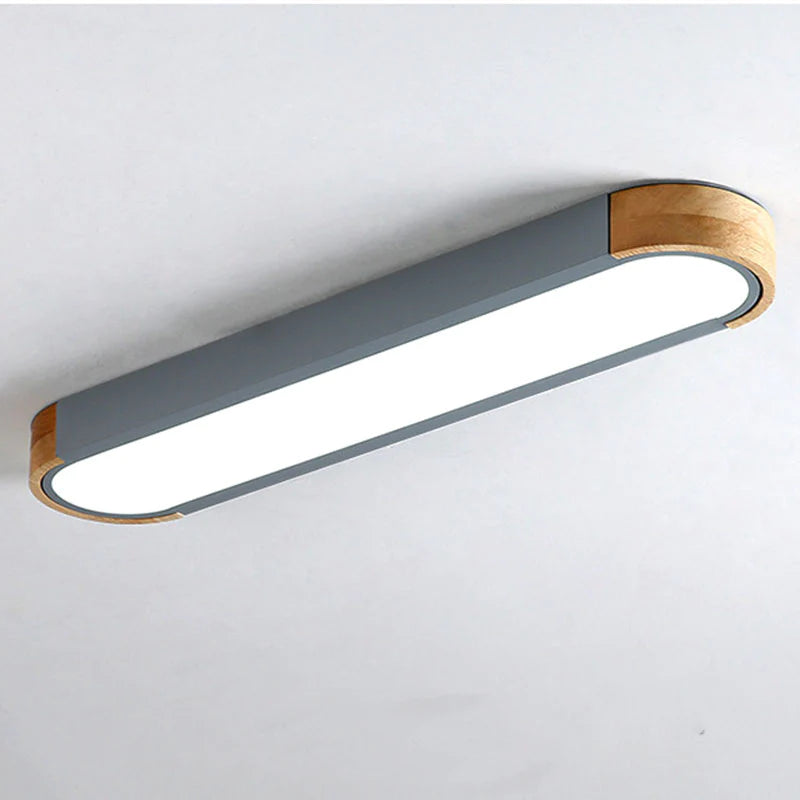 Arisha Modern LED Deckenleuchte, Ring, 3 Farben,Holz/Acryl, Wohnzimmer