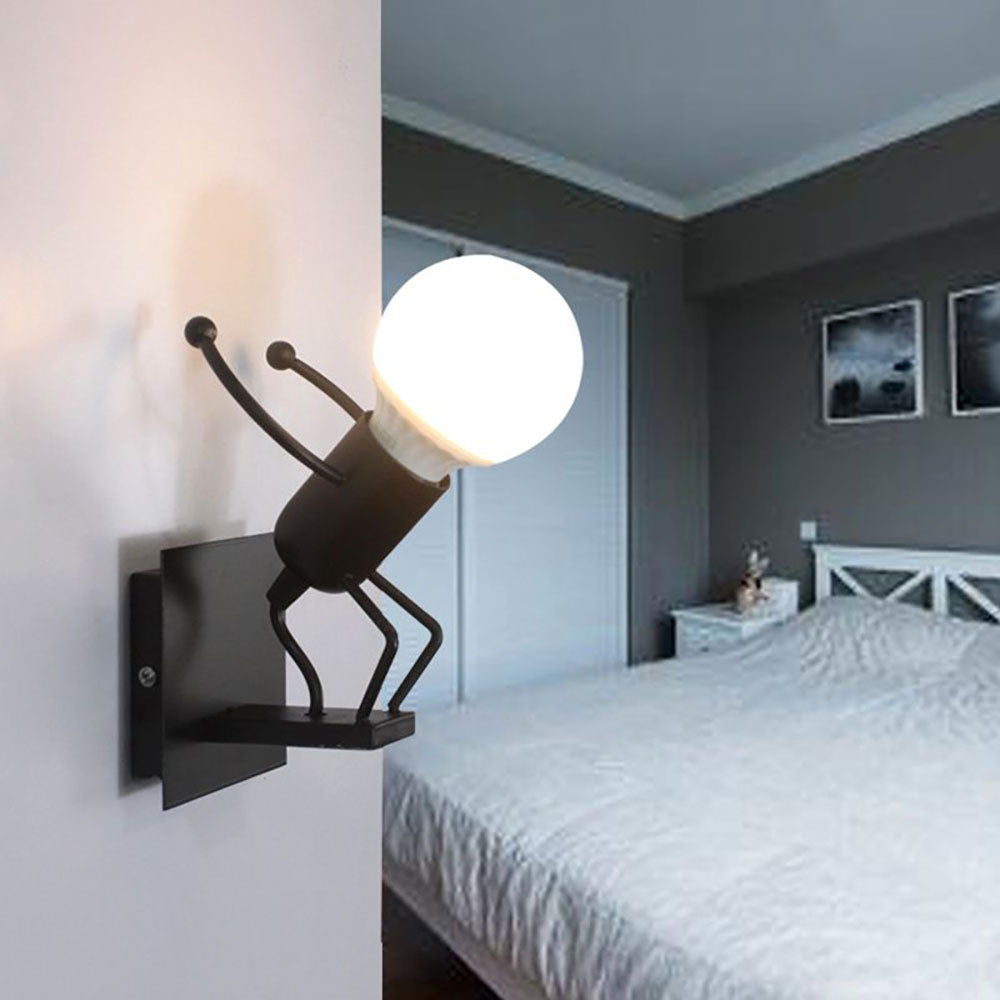 Arisha Modern LED Wandleuchte Weiß/Schwarz Bade/Wohnzimmer Metall