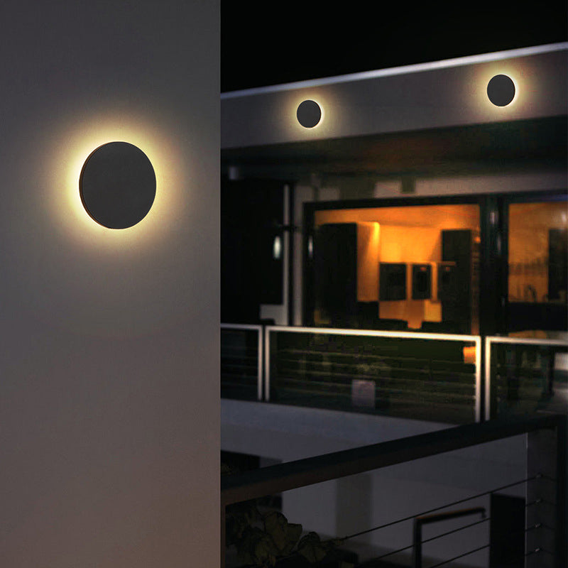 Ray Außenwandleuchte Garten Modern LED Weiß/Schwarz Metall
