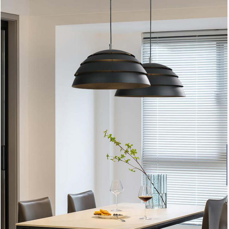 Avi LED Pendelleuchte Weiß/Schwarz Esszimmer/Wohnzimmer