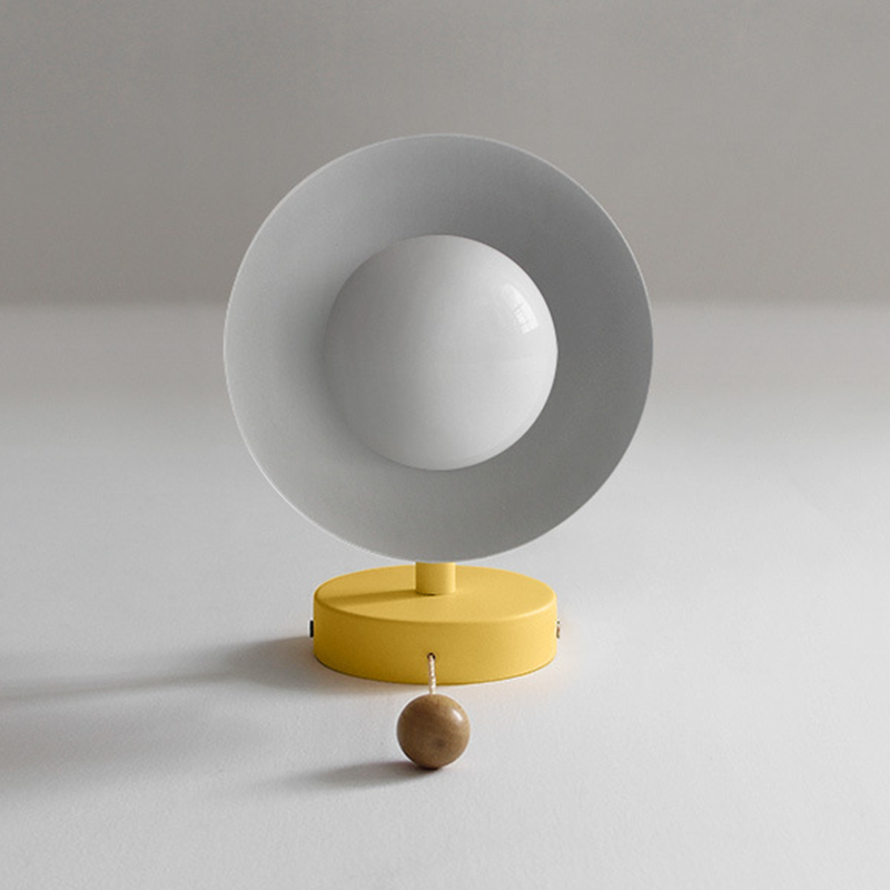 Valentina Modern LED Wandleuchte Metall Glas Schlafzimmer Weiß/Gelb/Rosa/Grün