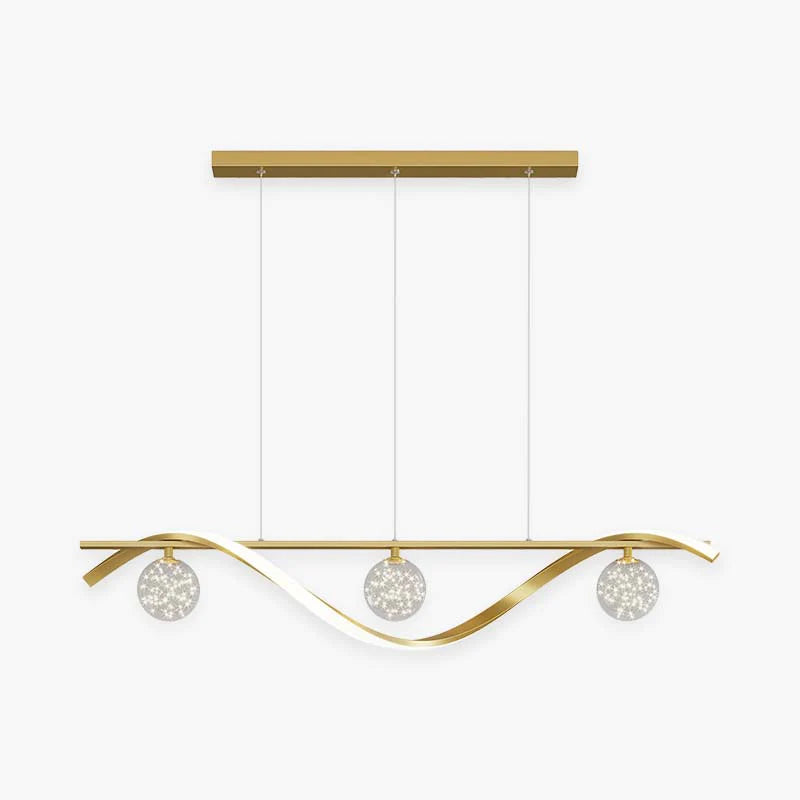 Kristy Pendelleuchte Glas Modern LED Metall Esszimmer Wohnzimmer