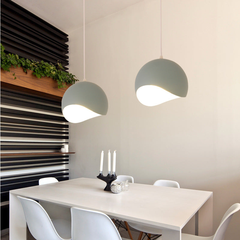 Arisha Kreative Globe Pendelleuchte Weißes Metall Schlafzimmer/Wohnzimmer