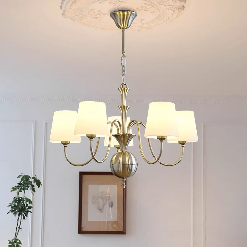 Silva Vintage Metall Glas Kronleuchter Wohnzimmer Schlafzimme