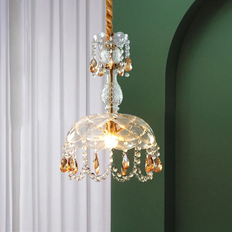Kristy Luxus Kristall Pendelleuchte Glas Metall Schlafzimmer Arbeitszimmer