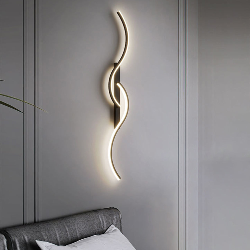 Arisha Modern LED Wandleuchte Innen Linear Schwarz/Weiß