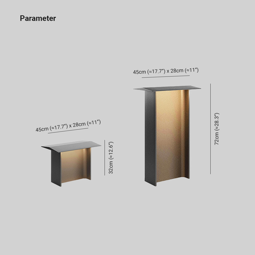 Ray Modern Außen-Pollerleuchte Grau Solar Schwarz/Grau Garten Metall