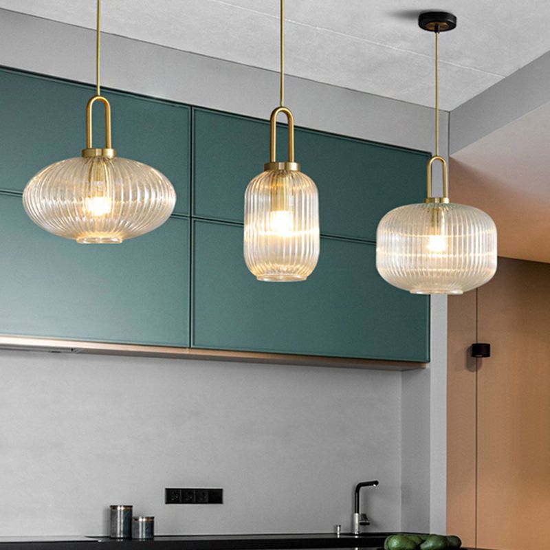 Arisha Modern LED Pendelleuchte Klar Wohn/Schlaf/Esszimmer Metall&Glas