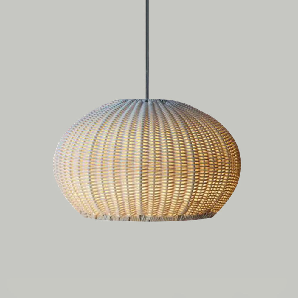 Ritta Außenpendelleuchte, Metall & Rattan, 2 Farben