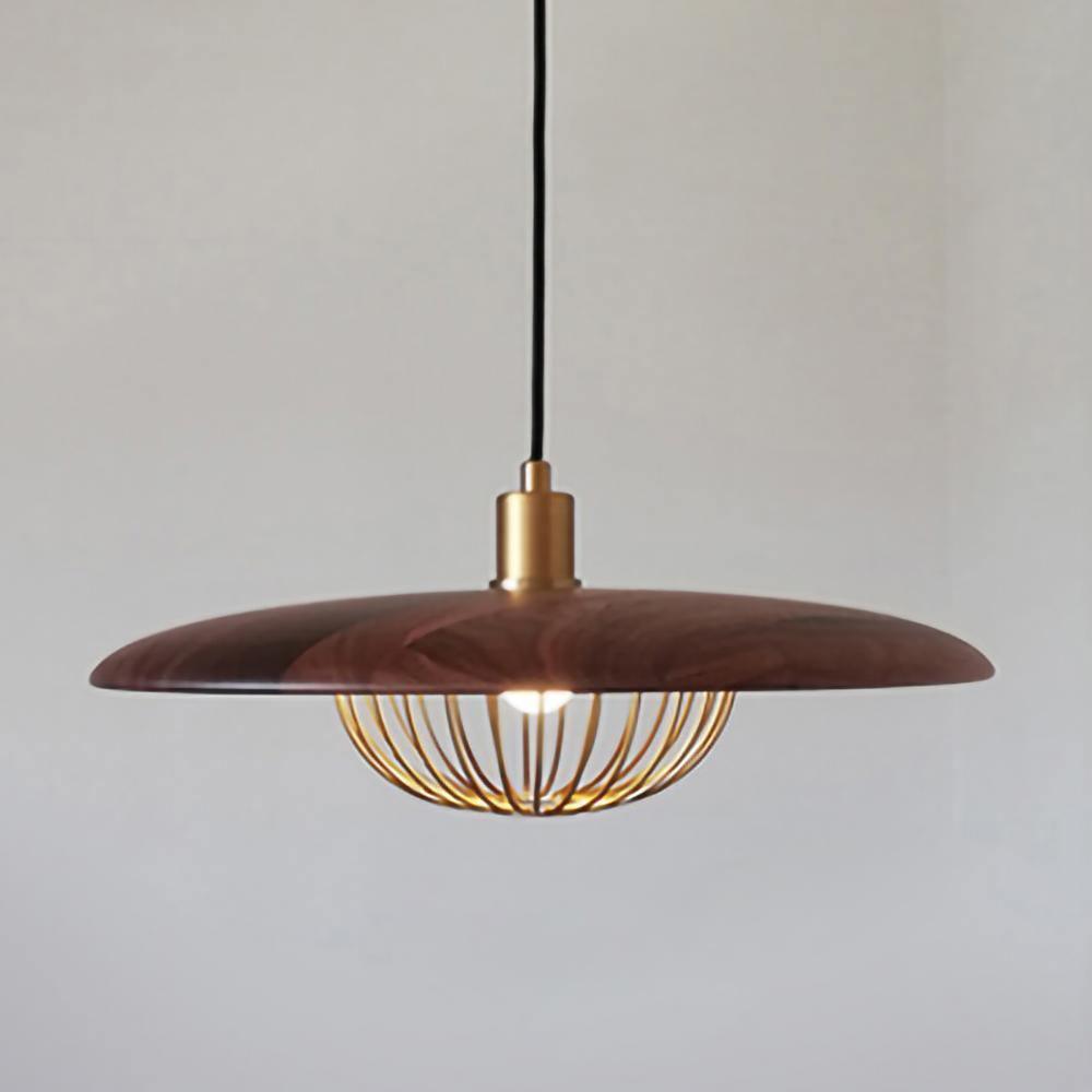 Rinoira Retro-Vintage-Pendelleuchte aus Holz
