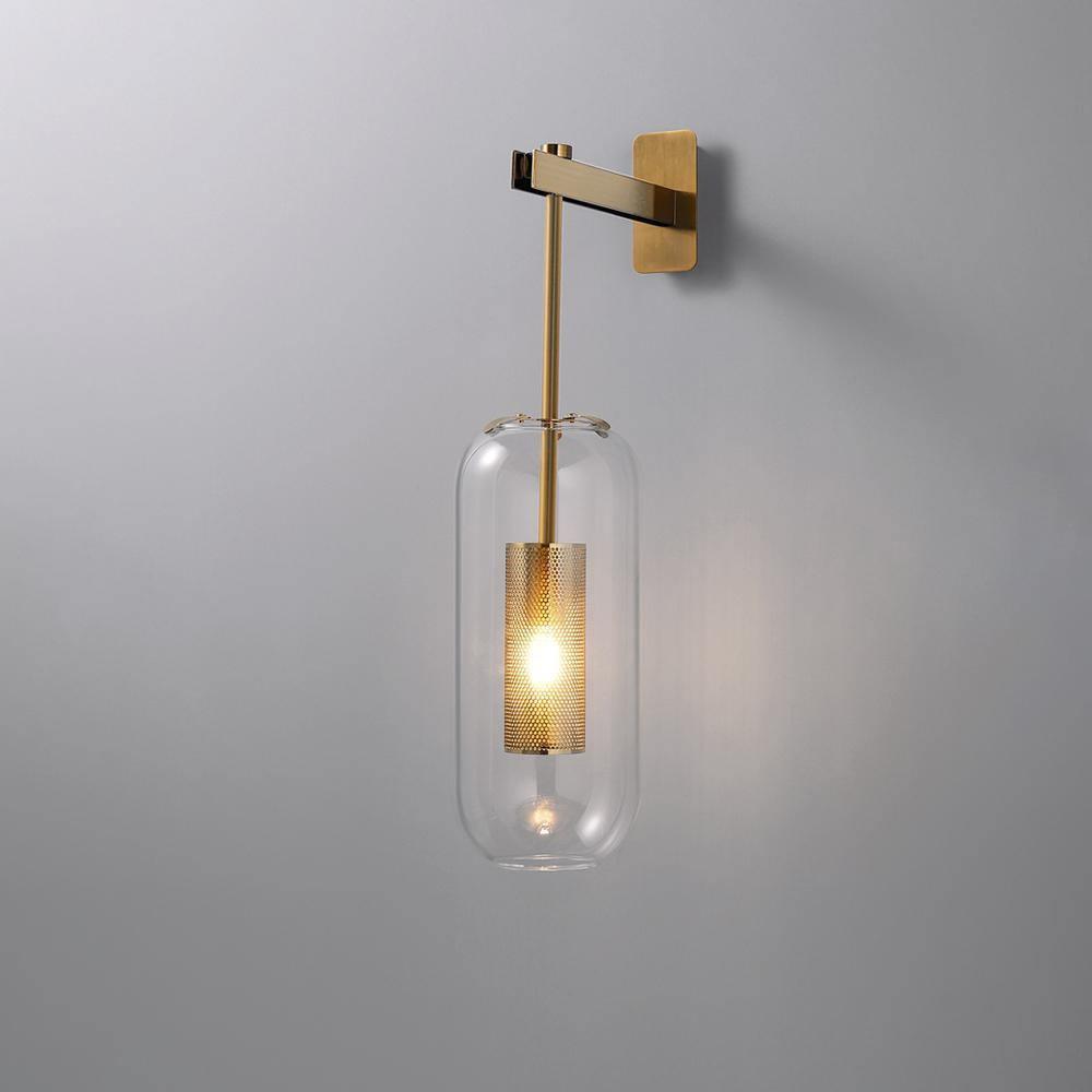 Eirinette Premium skandinavische Kunstglas-Wandleuchte