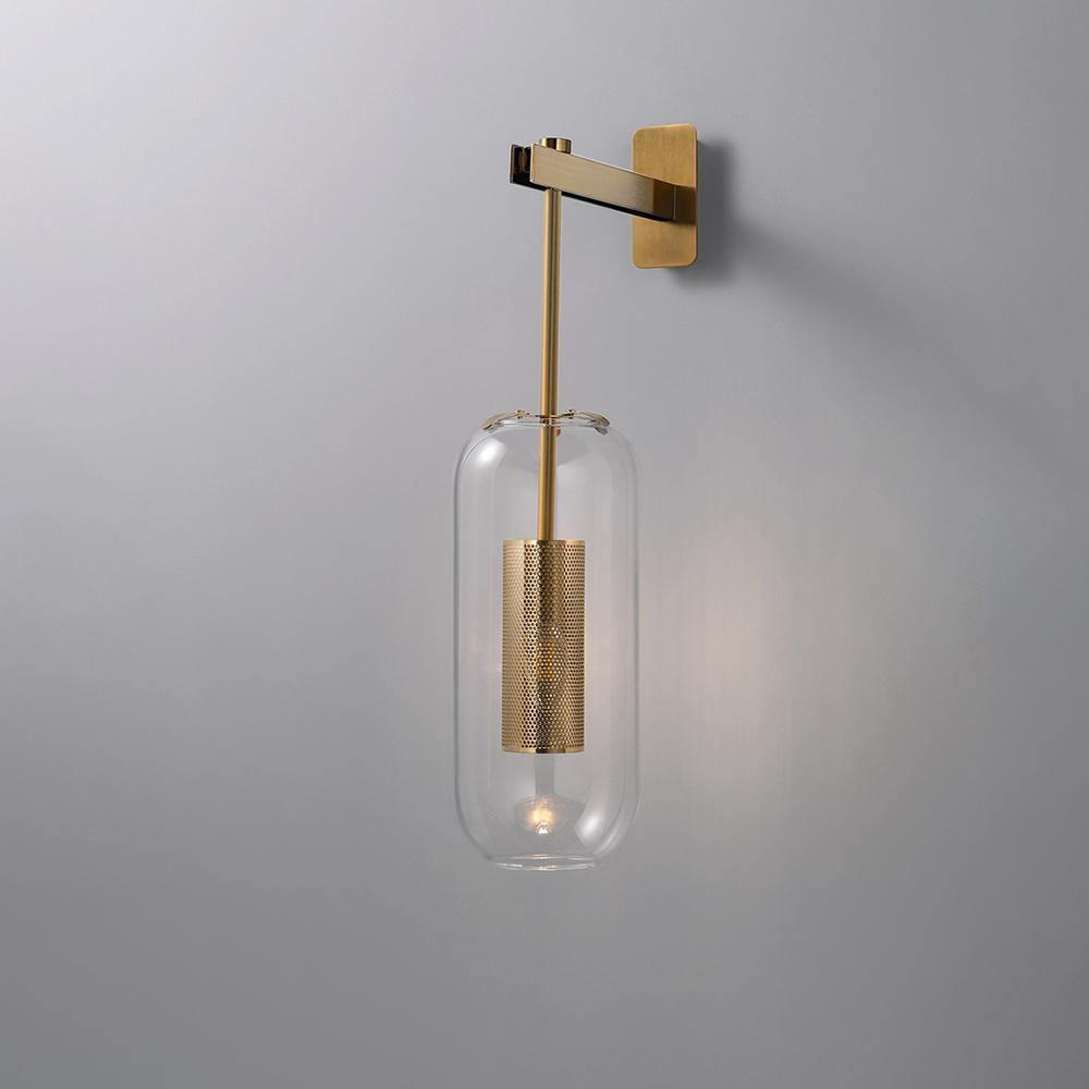 Eirinette Premium skandinavische Kunstglas-Wandleuchte