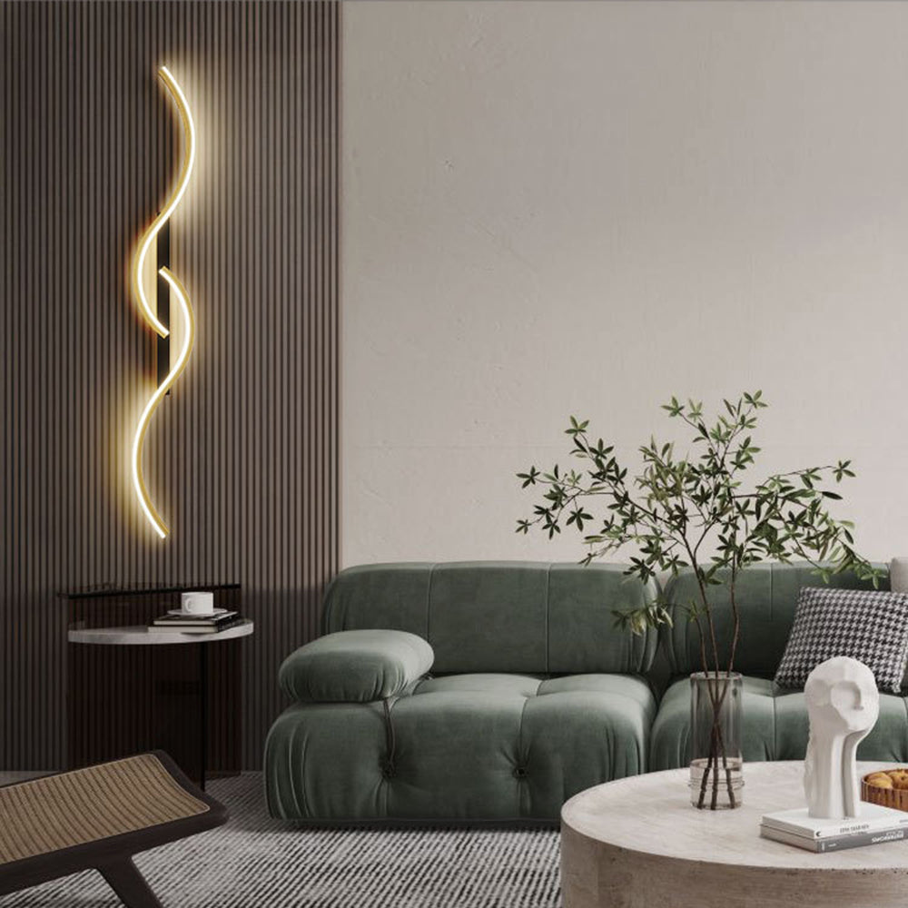 Arisha Modern LED Wandleuchte Innen Linear Schwarz/Weiß