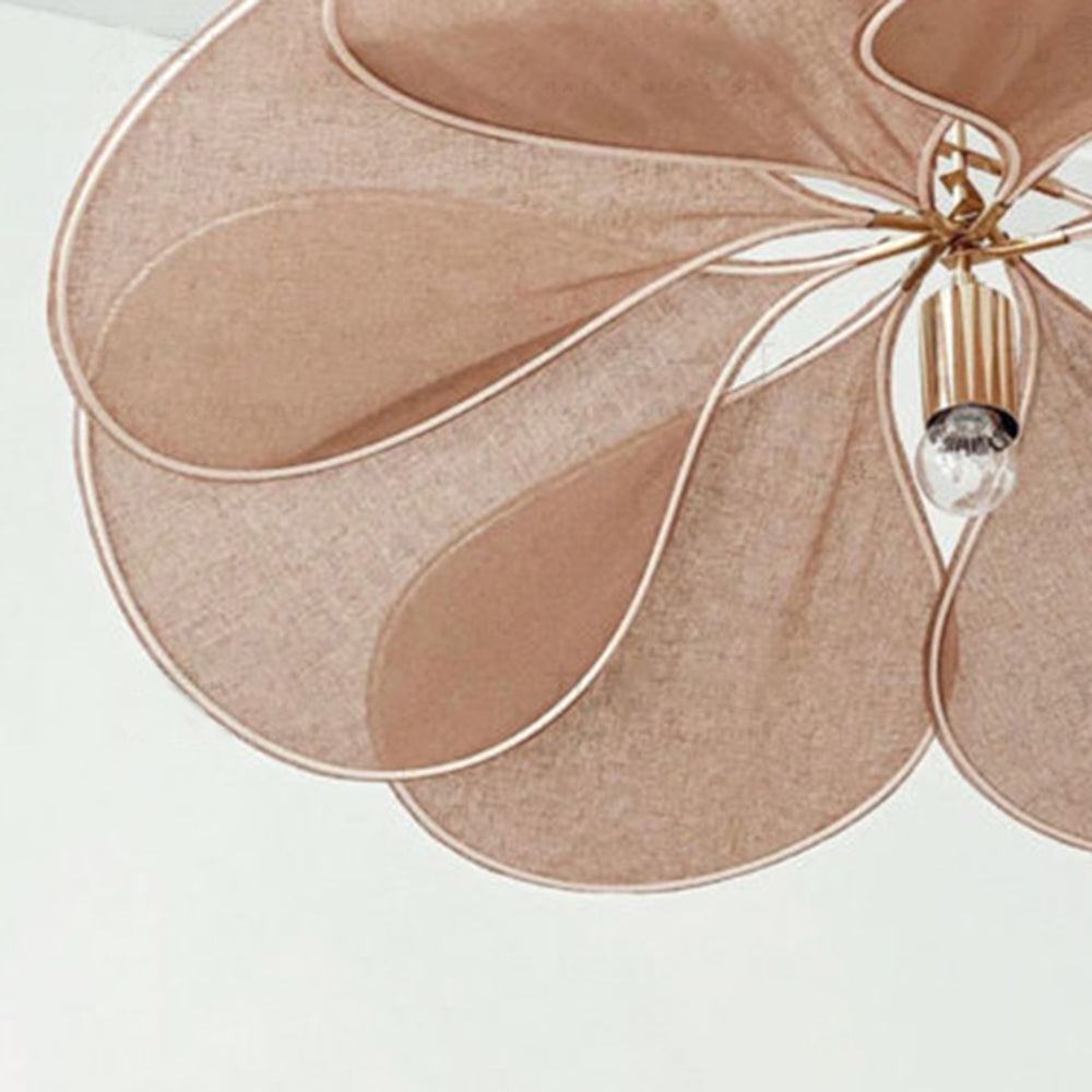 Ritta LED Pendelleuchte Modern Fanja Wohnzimmer Schlafzimmer, 2 Farben, Metall Stoff