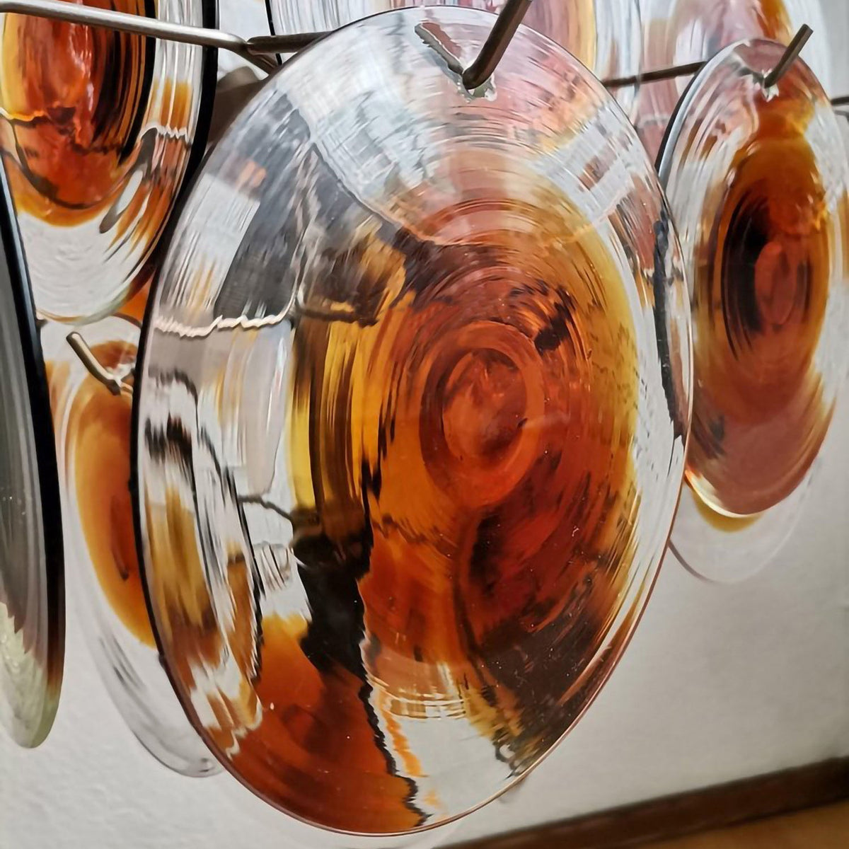 Velarissa Kronleuchter aus Muranoglas im Mid-Century-Stil