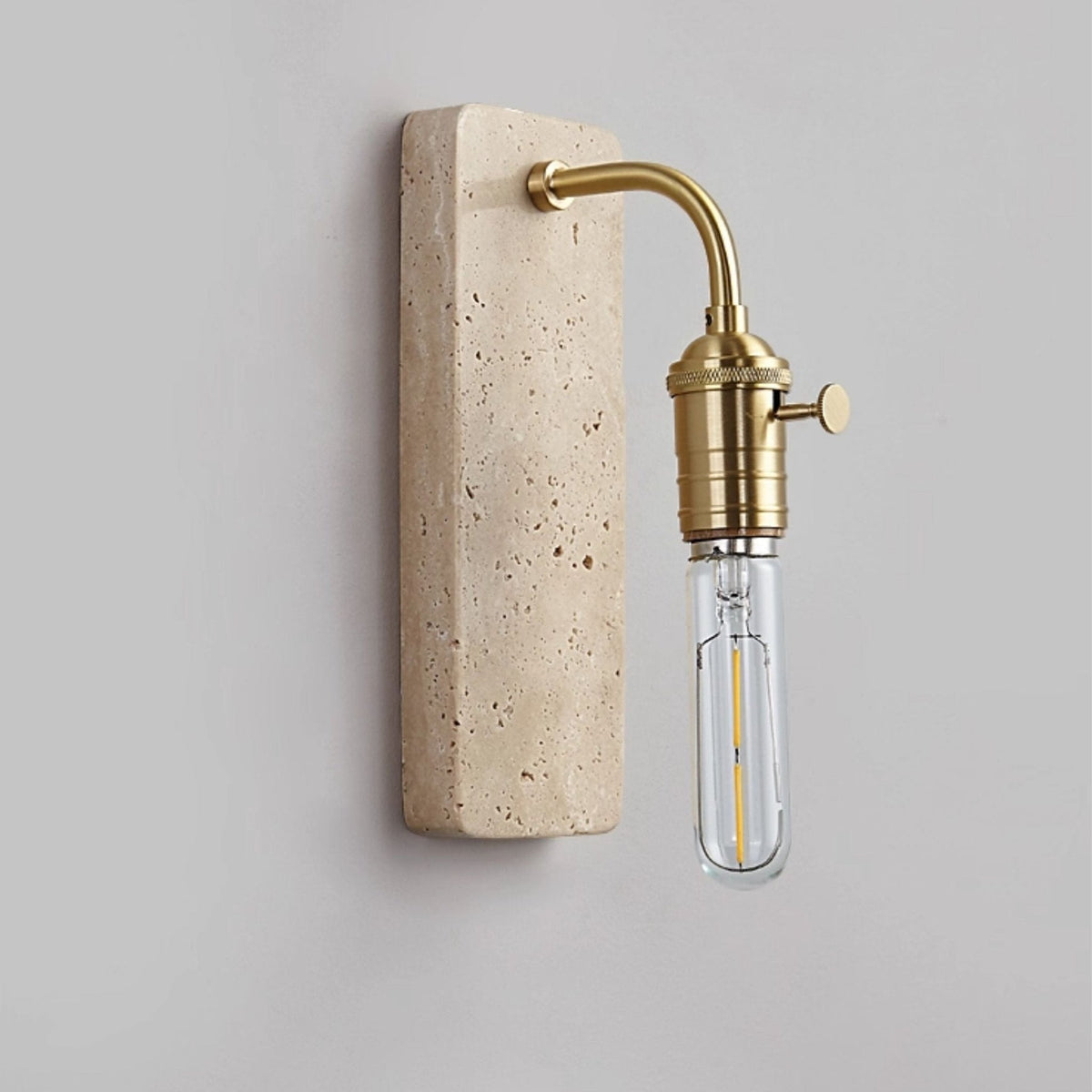 Alistair Industrial Stone Wandleuchte