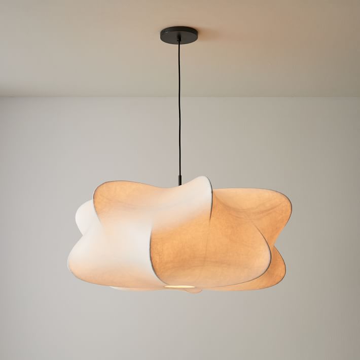 Luxe Seide zeitgenössische Pendelleuchte