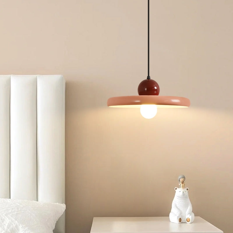 Arisha Modern Dekorativ LED Pendelleuchte Rosa Metall Wohnzimmer