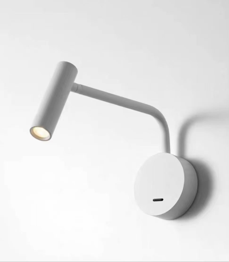 Arisha Wandleuchte Strahler Schwarz/Weiß Wohnzimmer Metall Modern LED