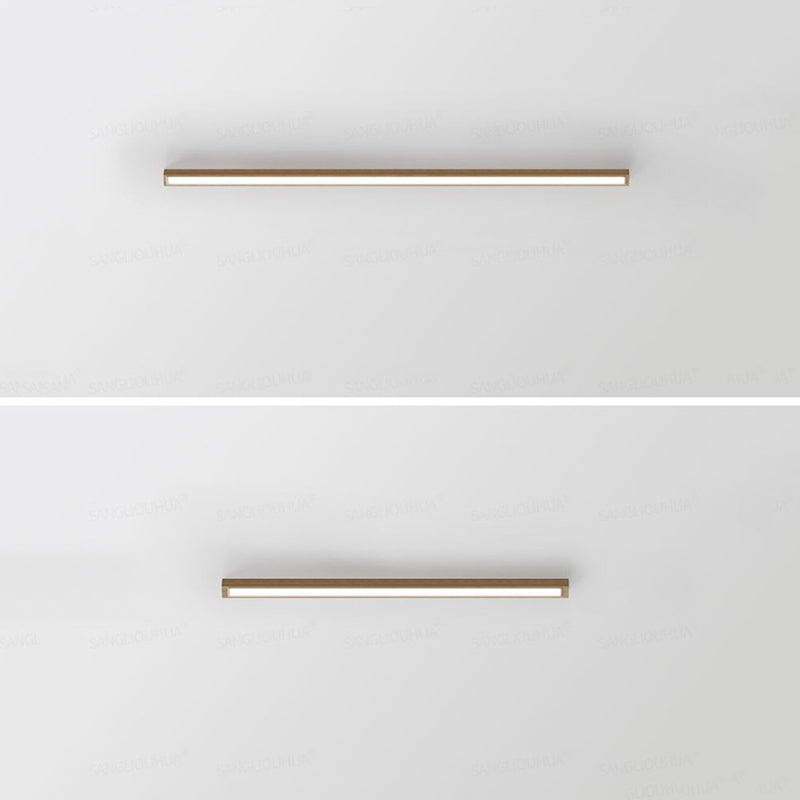 Arisha Modern Linear LED Deckenleuchte Holz Schlaf/Wohnzimmer
